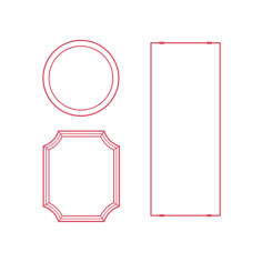 Objects Wall Mirrors Sticker Svg Vector, Free Vectors File
